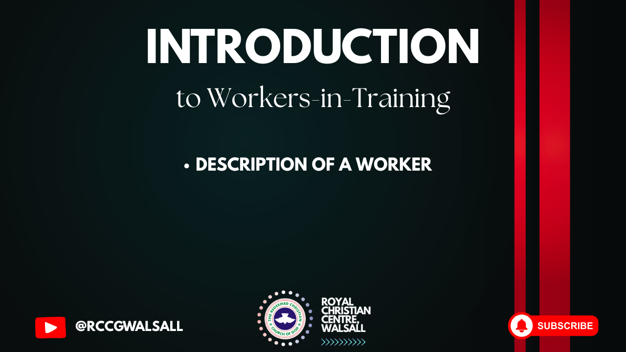 Module 1: DESCRIPTION OF A WORKER
